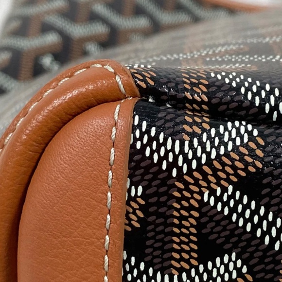 Authentic Goyard Artois MM Tote Bag Black Tan - Picture 11 of 15